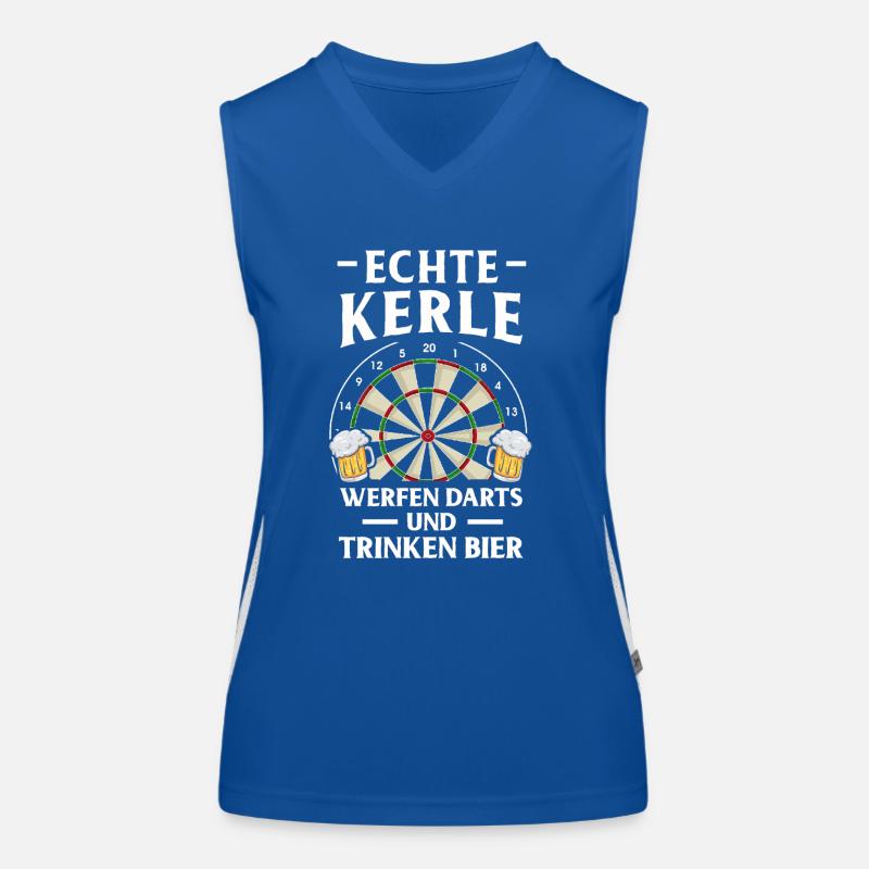 Cadeau de fléchettes Jeu de fléchettes Bullseye Débardeur respirant contrasté Femme