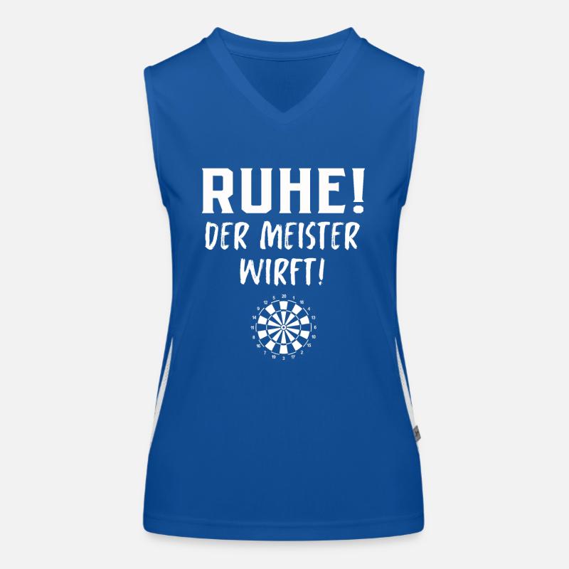 Cadeau de fléchettes Jeu de fléchettes Bullseye Débardeur respirant contrasté Femme