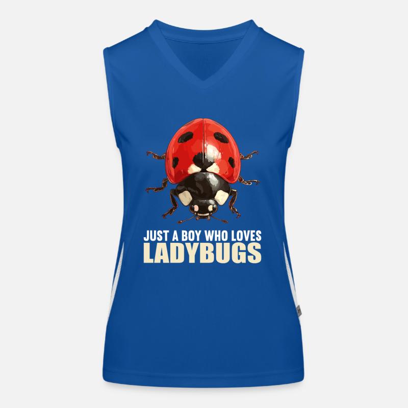Ladybug Marienkäfer Funktionelles Kontrast-Tank Top für Frauen