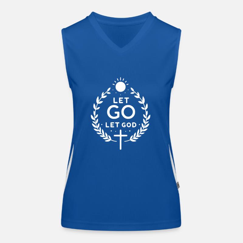 Let Go Let God Women's Functional Contrast Tank Top