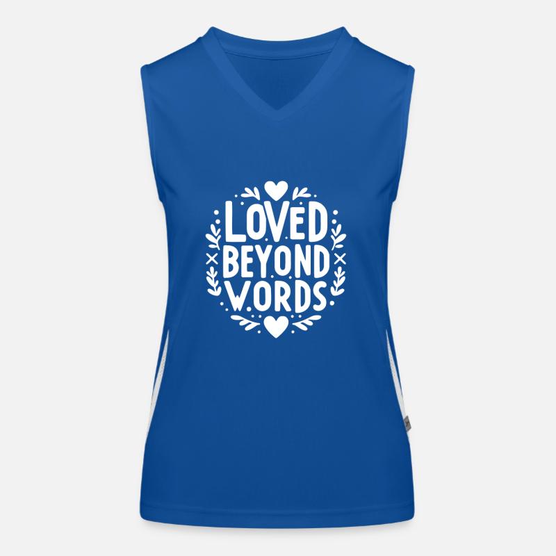 Loved Beyond Words Women's Functional Contrast Tank Top