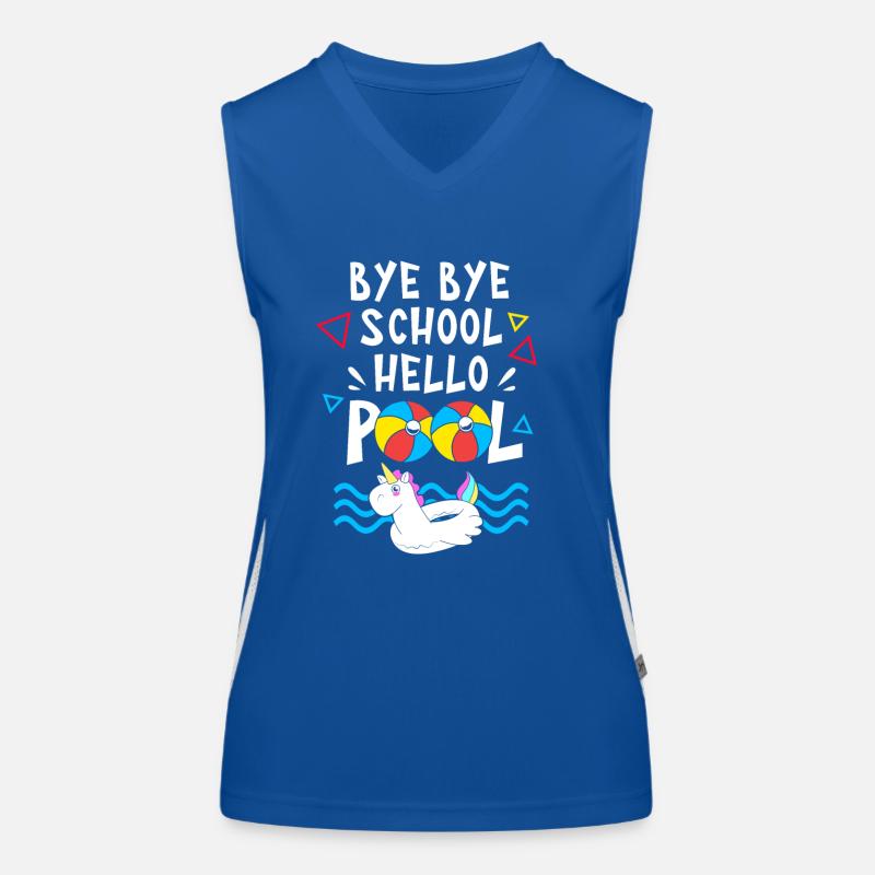 Fête à la piscine Débardeur respirant contrasté Femme