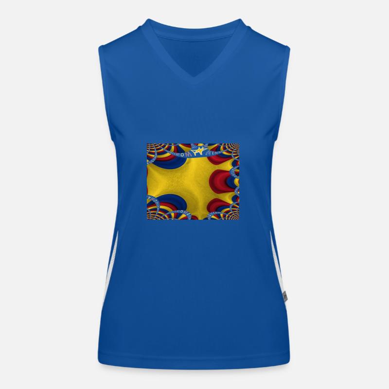 Romania Flag Bucharest Women's Functional Contrast Tank Top