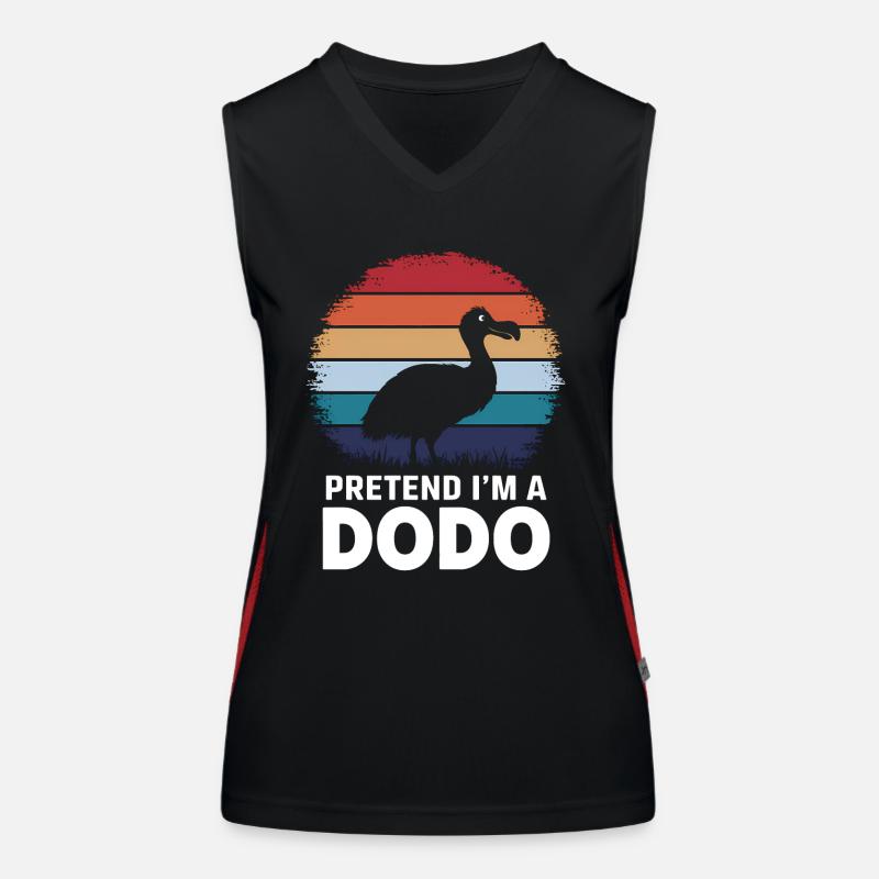 Dodo Dire Dodo Oiseau Drôle Dodo Cadeau Débardeur respirant contrasté Femme