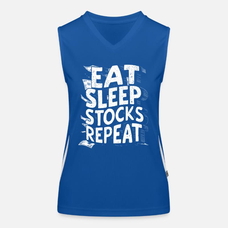 Manger, dormir, stocker, répéter Débardeur respirant contrasté Femme