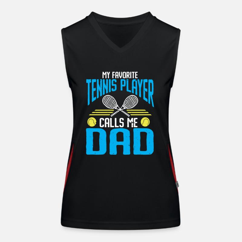 Tennis Player Women's Functional Contrast Tank Top