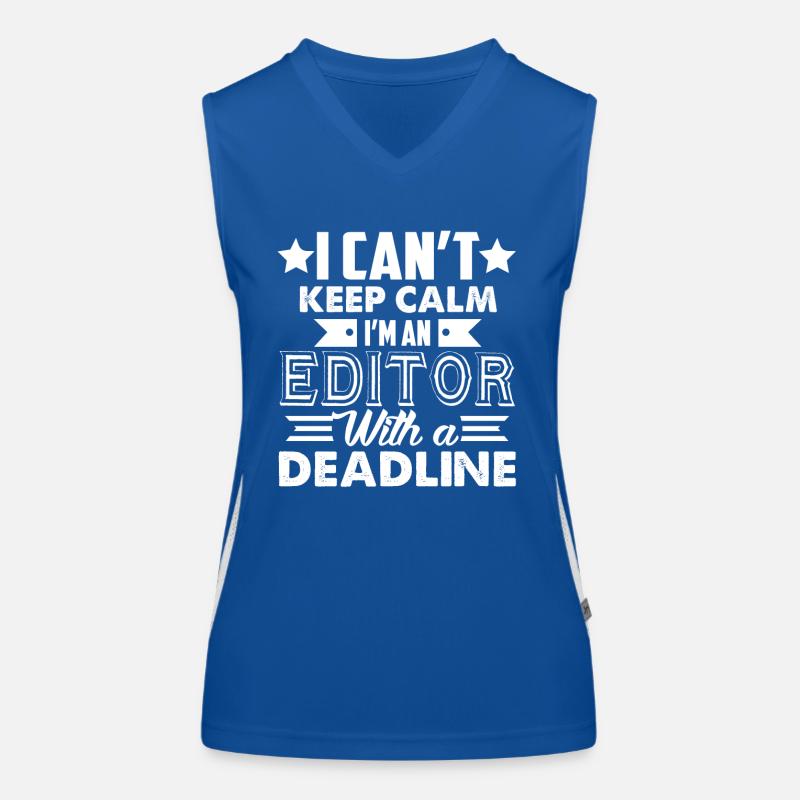 Editor Editor With A Deadline Women's Functional Contrast Tank Top