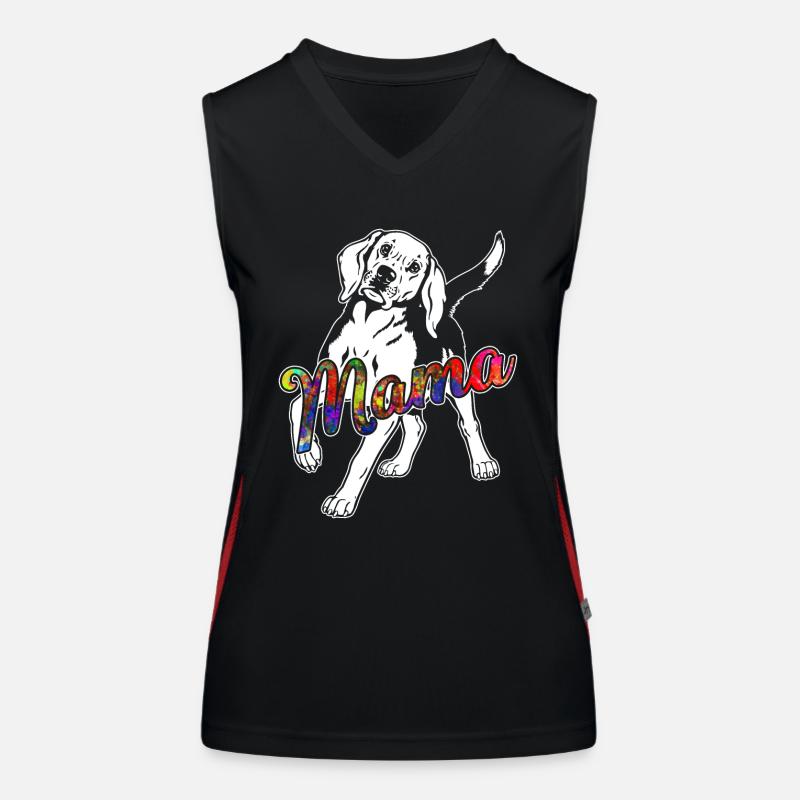 Beagle Beagle Mama Women's Functional Contrast Tank Top