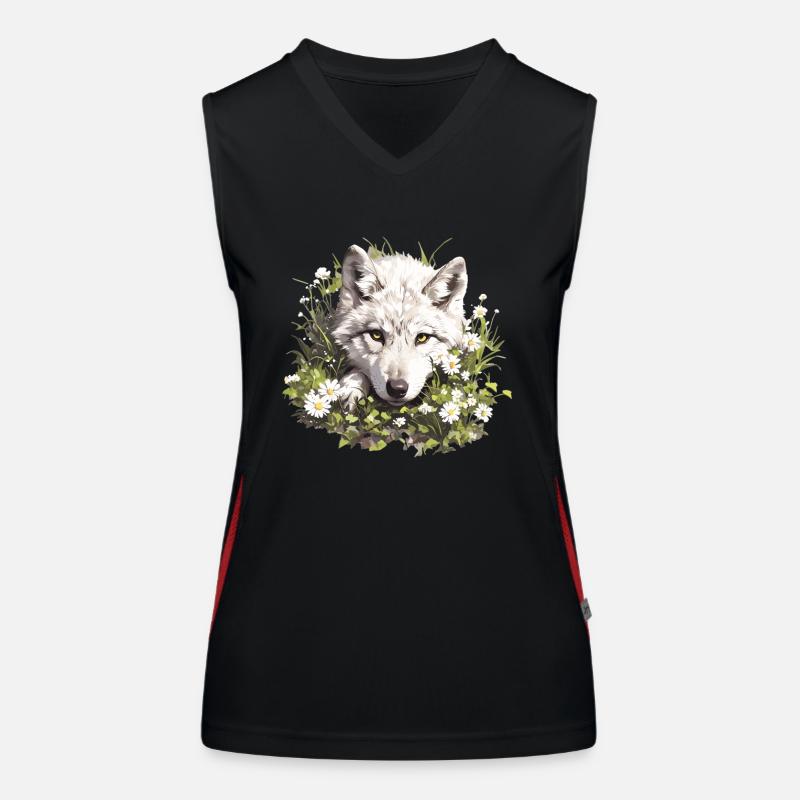 Wolves Wolf Women's Functional Contrast Tank Top