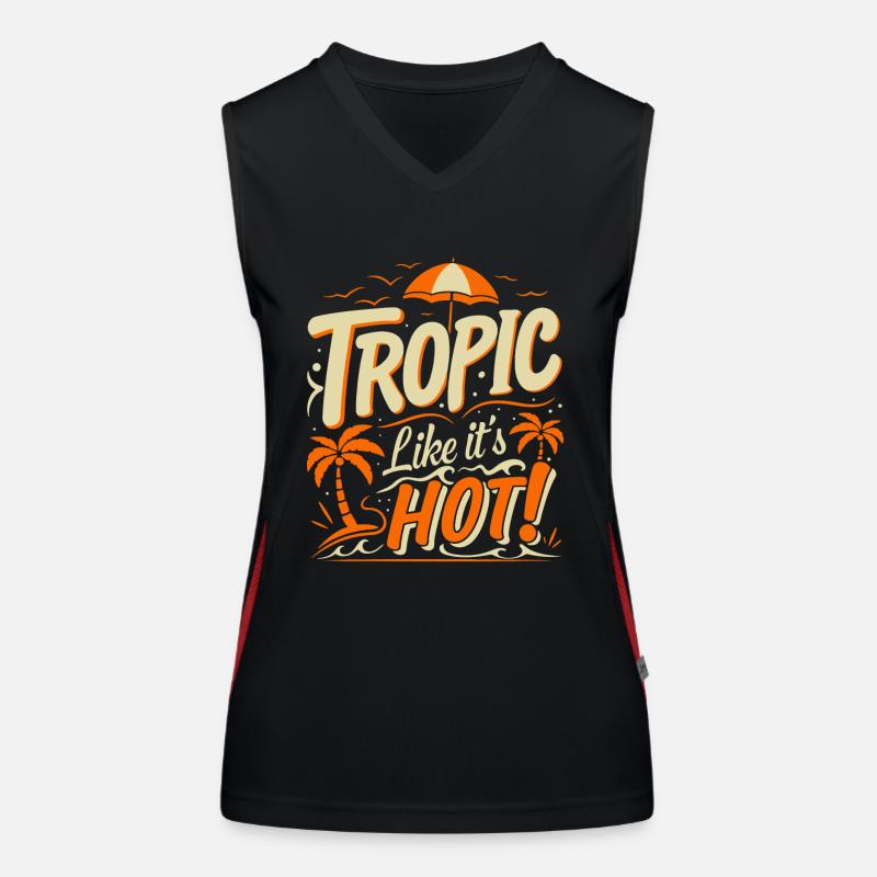 Tropic like it's hot! Women's Functional Contrast Tank Top