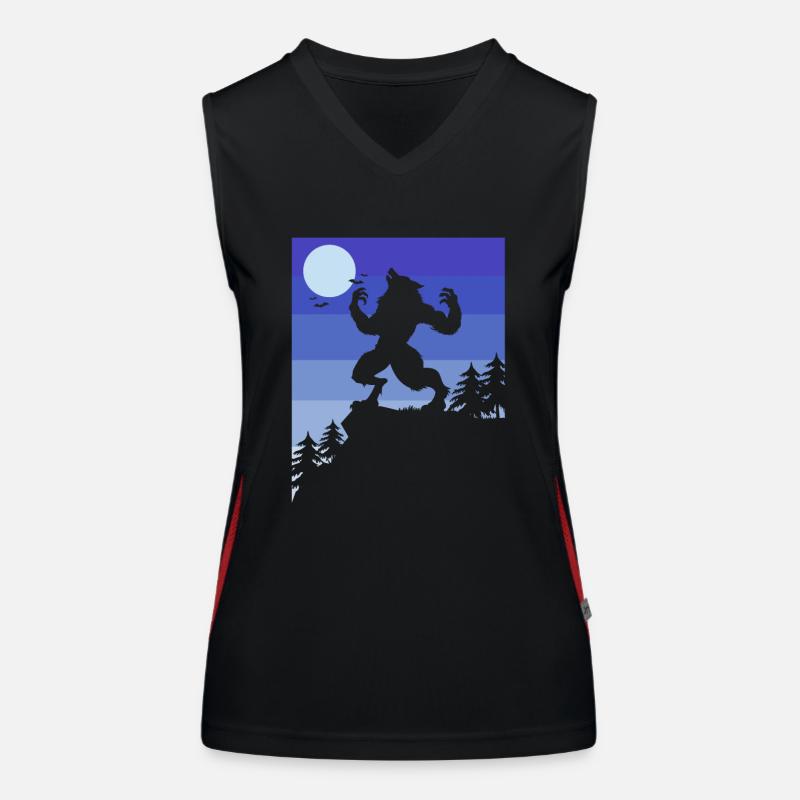 Werwolf Funktionelles Kontrast-Tank Top für Frauen