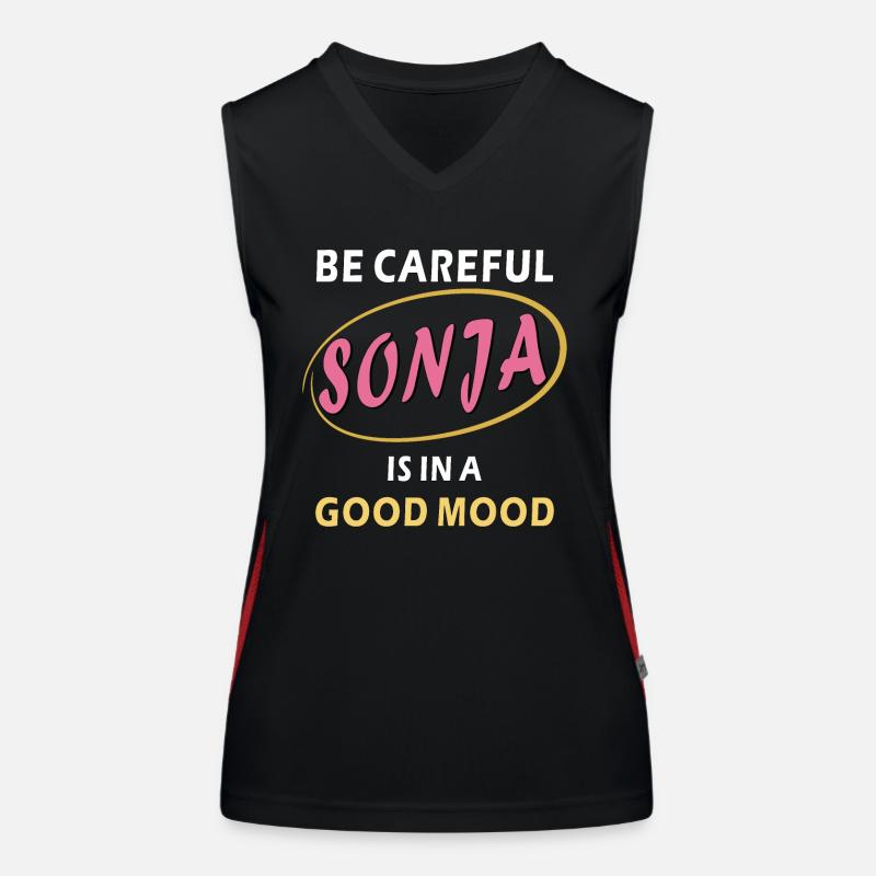 SONJA IS IN A GOOD MOOD Funktionelles Kontrast-Tank Top für Frauen