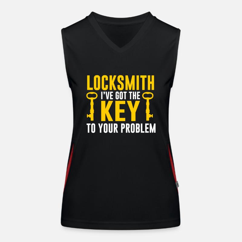Locksmith Lockpicking Lockpicker Women's Functional Contrast Tank Top