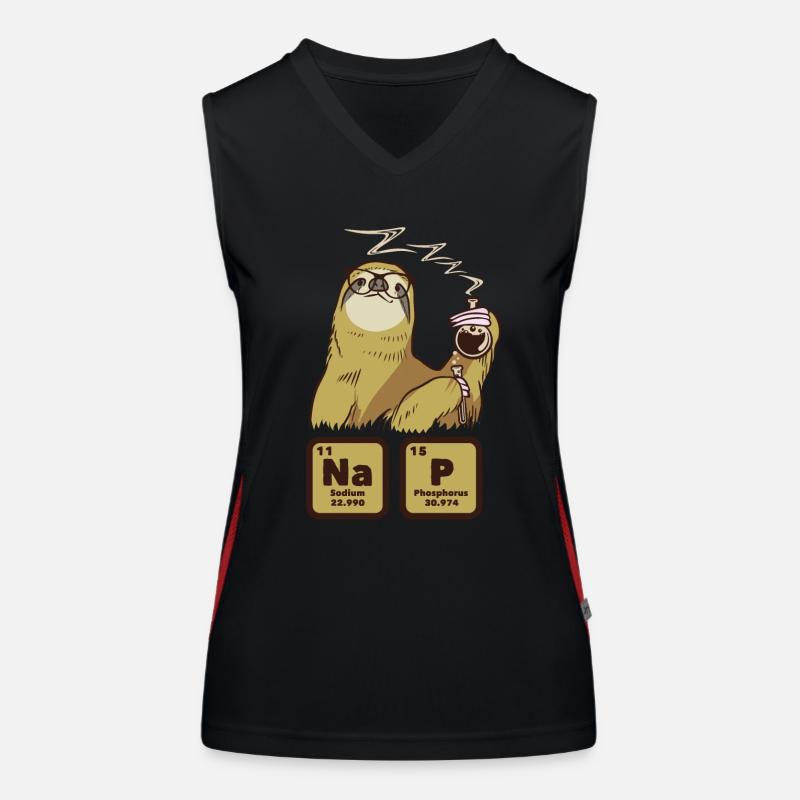 Träges Nickerchen Nickerchen Langsam Chillendes Faultier Funktionelles Kontrast-Tank Top für Frauen