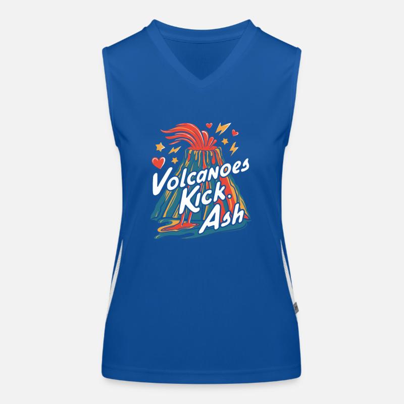Volcano – Ash, Lava and Fire Women's Functional Contrast Tank Top