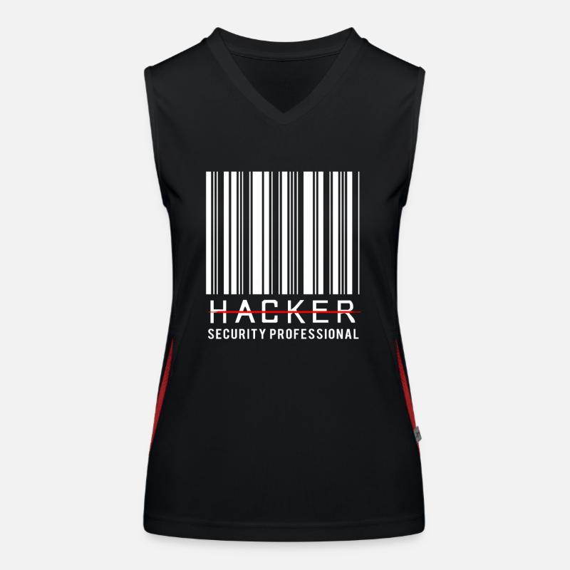 Cyber programmeur cybersécurité Hacker Débardeur respirant contrasté Femme