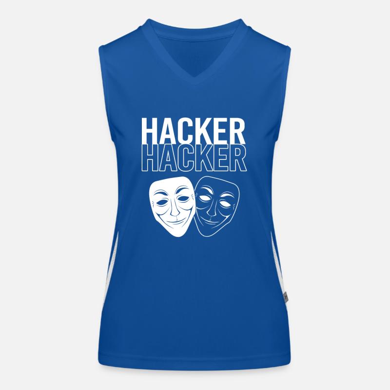Cyber programmeur cybersécurité Hacker Débardeur respirant contrasté Femme