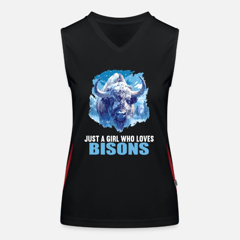 Bisons Bison Débardeur respirant contrasté Femme
