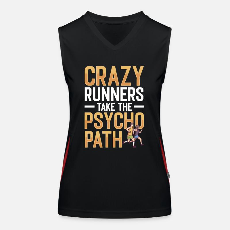 Läufer nehmen Psycho Path Running Funktionelles Kontrast-Tank Top für Frauen