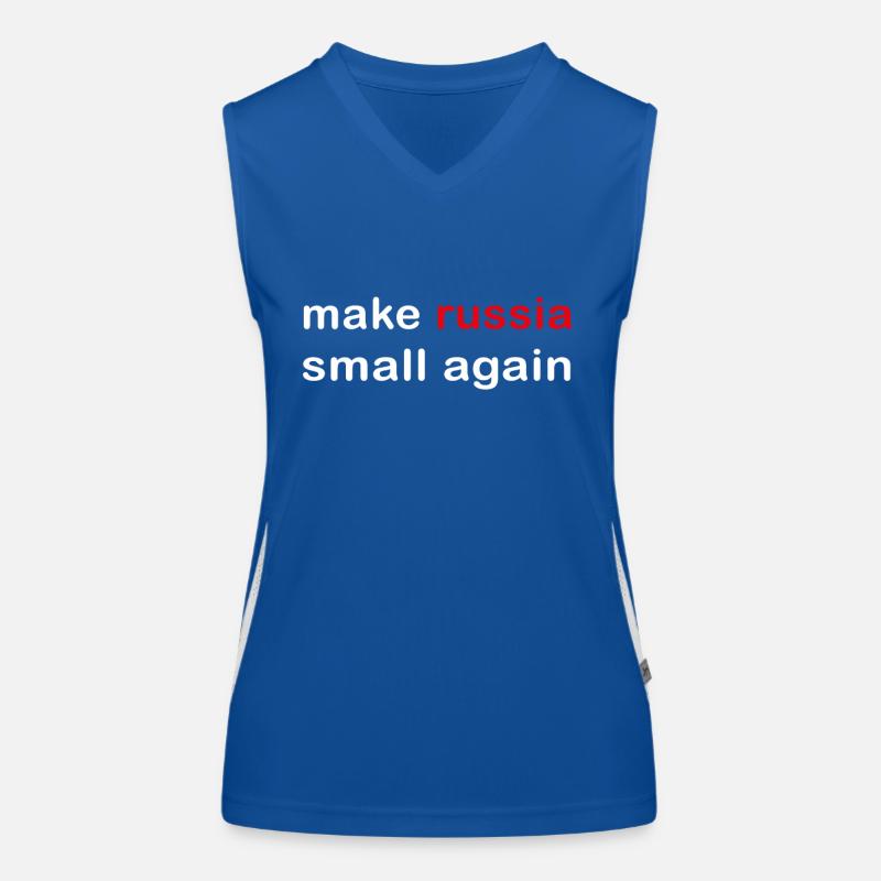 make russia small again Funktionelles Kontrast-Tank Top für Frauen