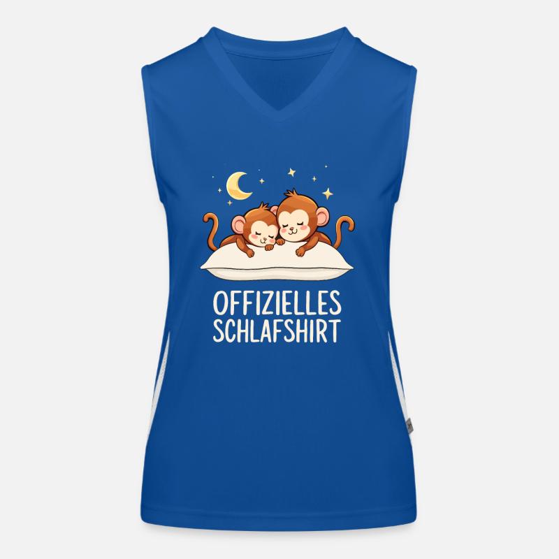 Chemise de nuit officielle Monkey Monkey Pair Débardeur respirant contrasté Femme