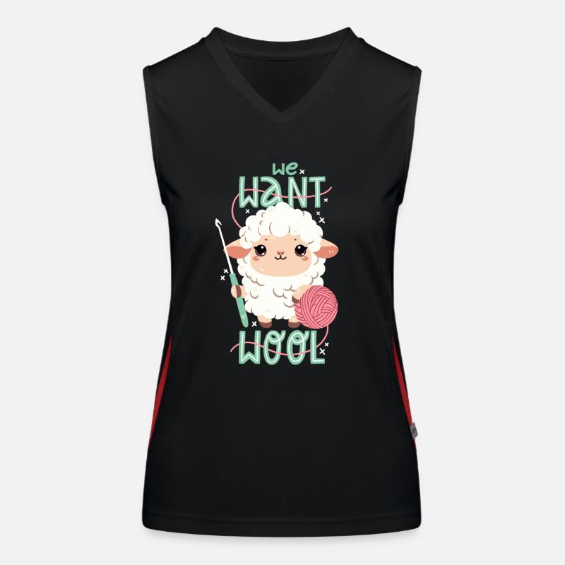 We want wool Women's Functional Contrast Tank Top