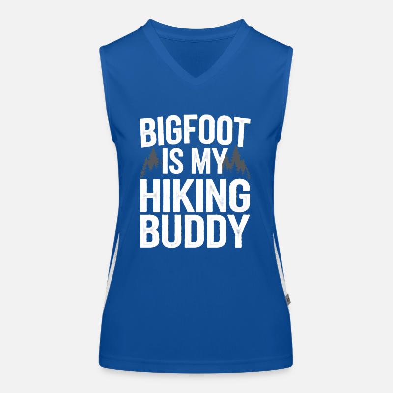Bigfoot croyant Sasquatch Cryptide Créature de la forêt Débardeur respirant contrasté Femme