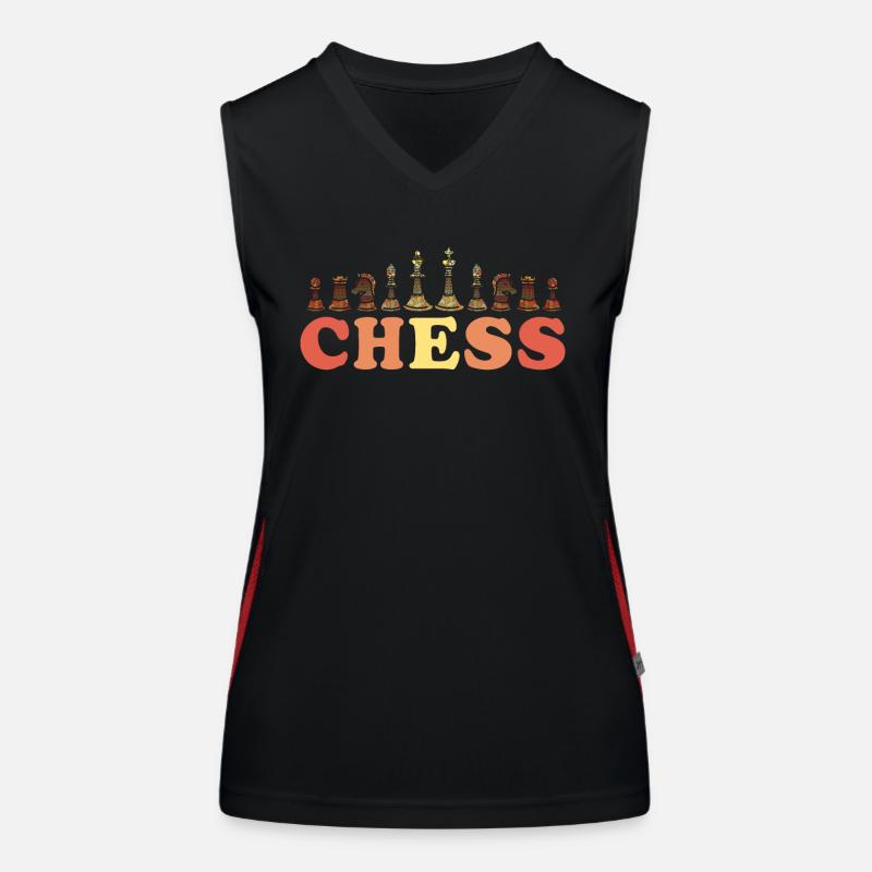 Board Game Checkmate Chessboard Chess Women's Functional Contrast Tank Top