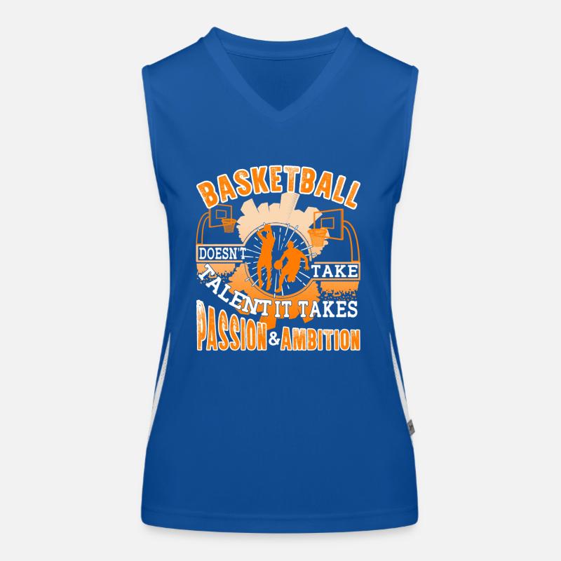 Basketball Doesn't Take Talent Women's Functional Contrast Tank Top