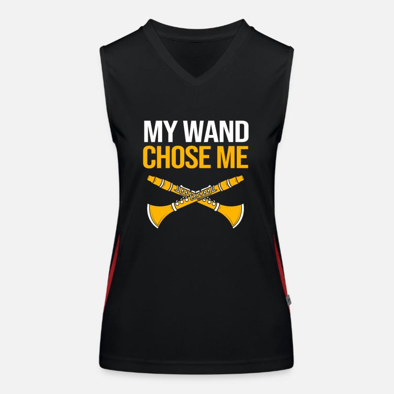 Klarinette Funktionelles Kontrast-Tank Top für Frauen