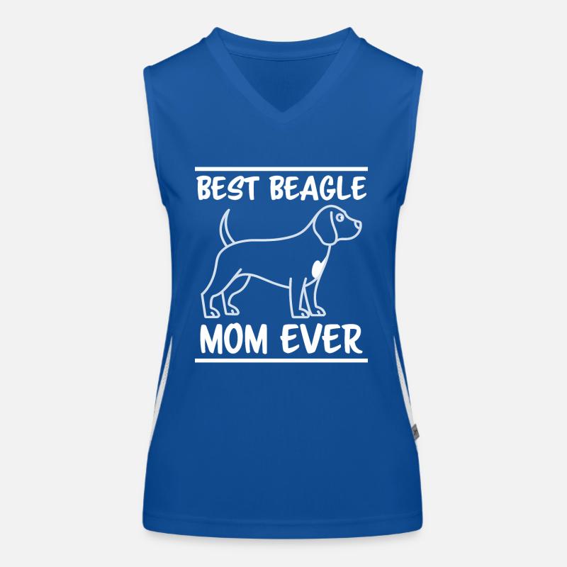 Beagle Mama Hund Mutter Lustiges Beagle Geschenk Funktionelles Kontrast-Tank Top für Frauen