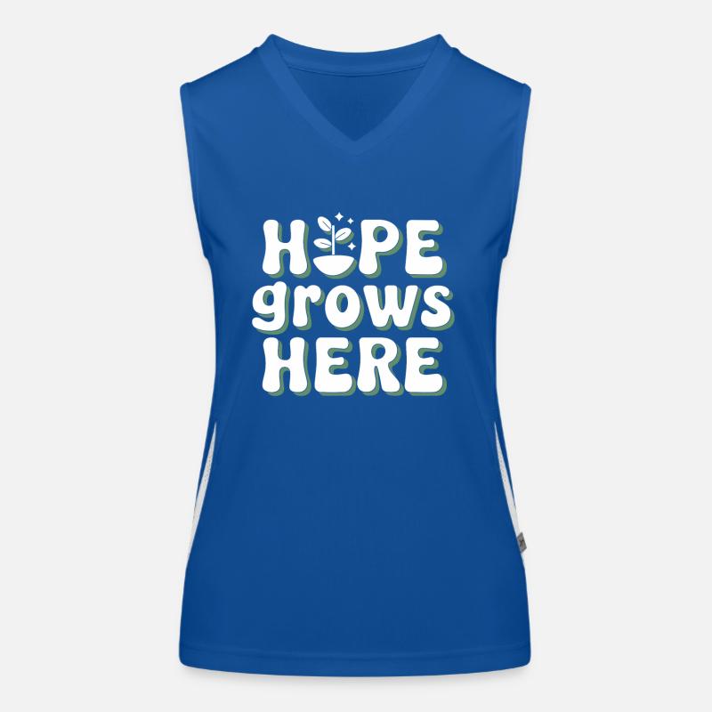 Klimaoptimismus, Tag Der Erde, Nachhaltigkeit Funktionelles Kontrast-Tank Top für Frauen