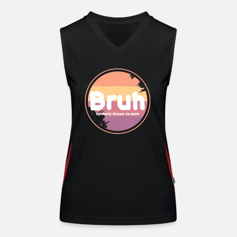 Bruh Formerly Known As Mom Women's Functional Contrast Tank Top