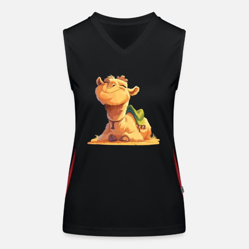 Camel Kamele Kamel Funktionelles Kontrast-Tank Top für Frauen