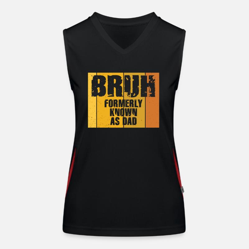 Bruh Formerly Known As Dad Women's Functional Contrast Tank Top