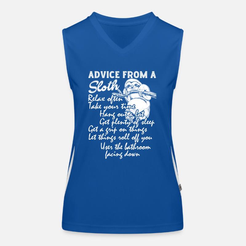 Advice From A Sloth Women's Functional Contrast Tank Top