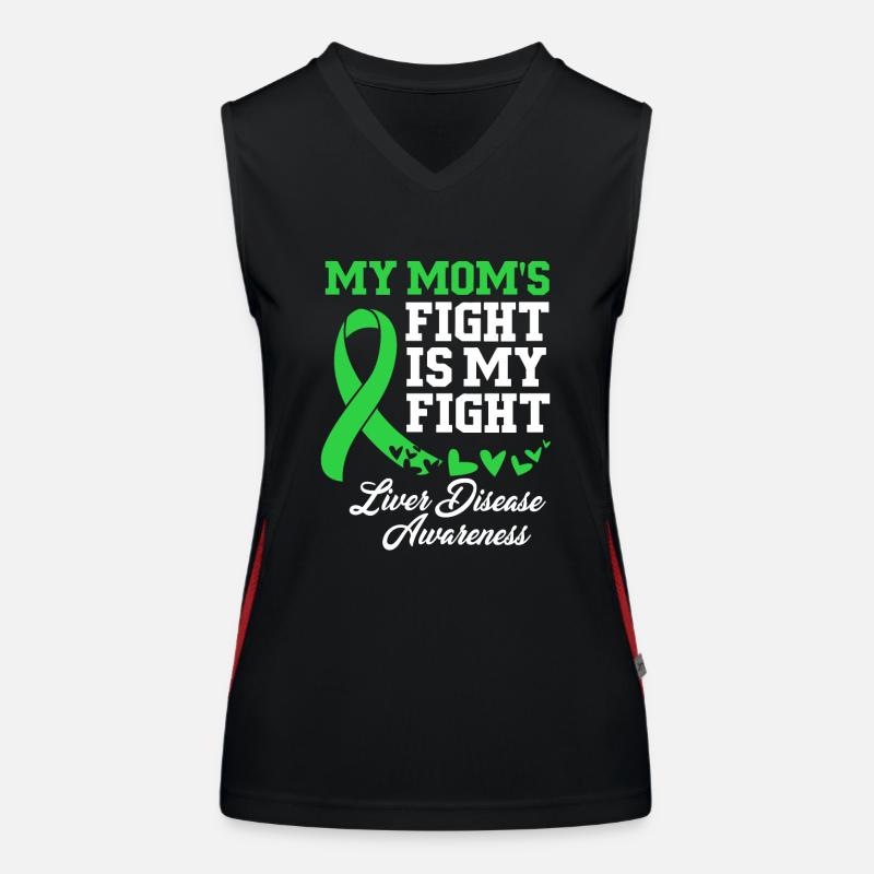 Liver disease Women's Functional Contrast Tank Top