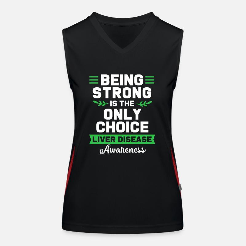 Liver disease Women's Functional Contrast Tank Top