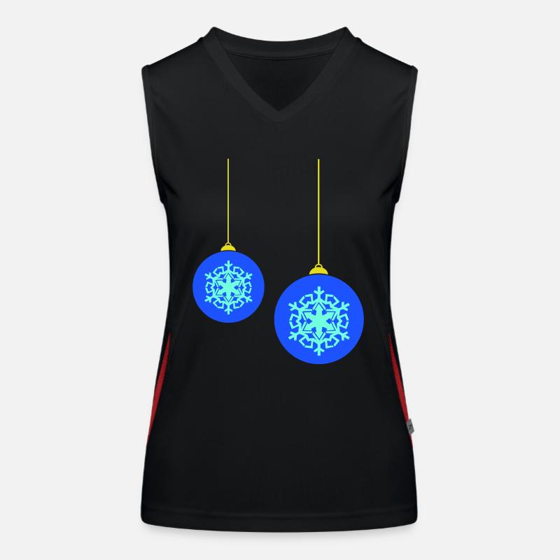 Boules de Noël Débardeur respirant contrasté Femme