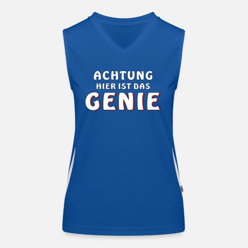 ATTENTION, HERE IS THE GENIUS Women's Functional Contrast Tank Top