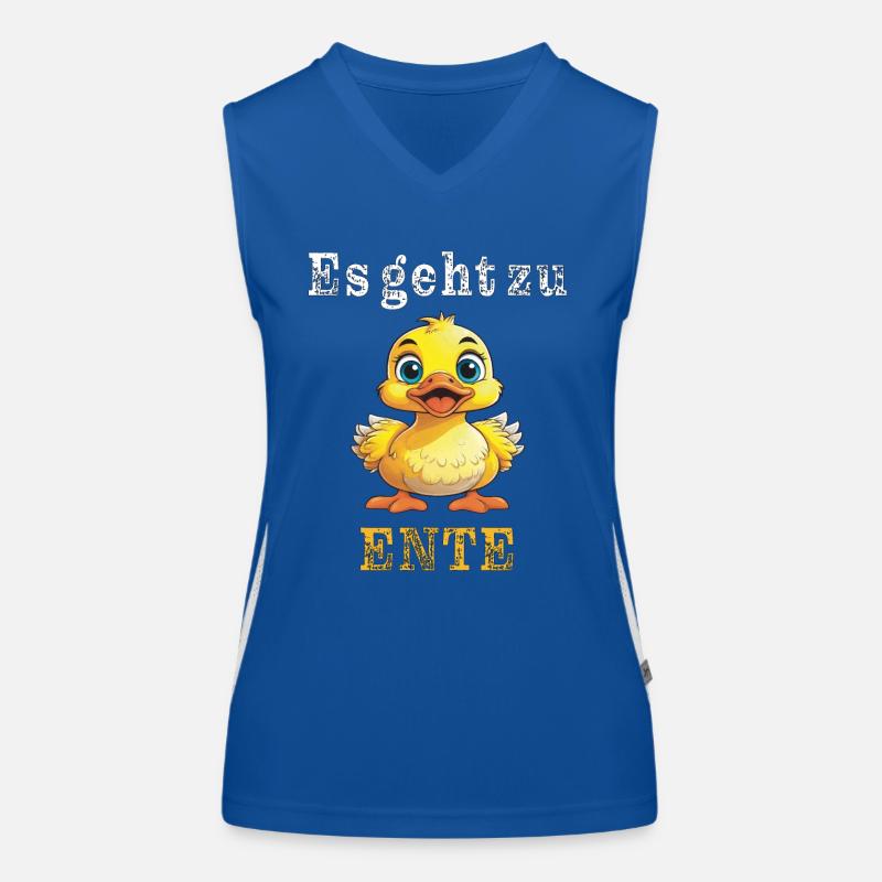 Es geht zu Ente Funktionelles Kontrast-Tank Top für Frauen