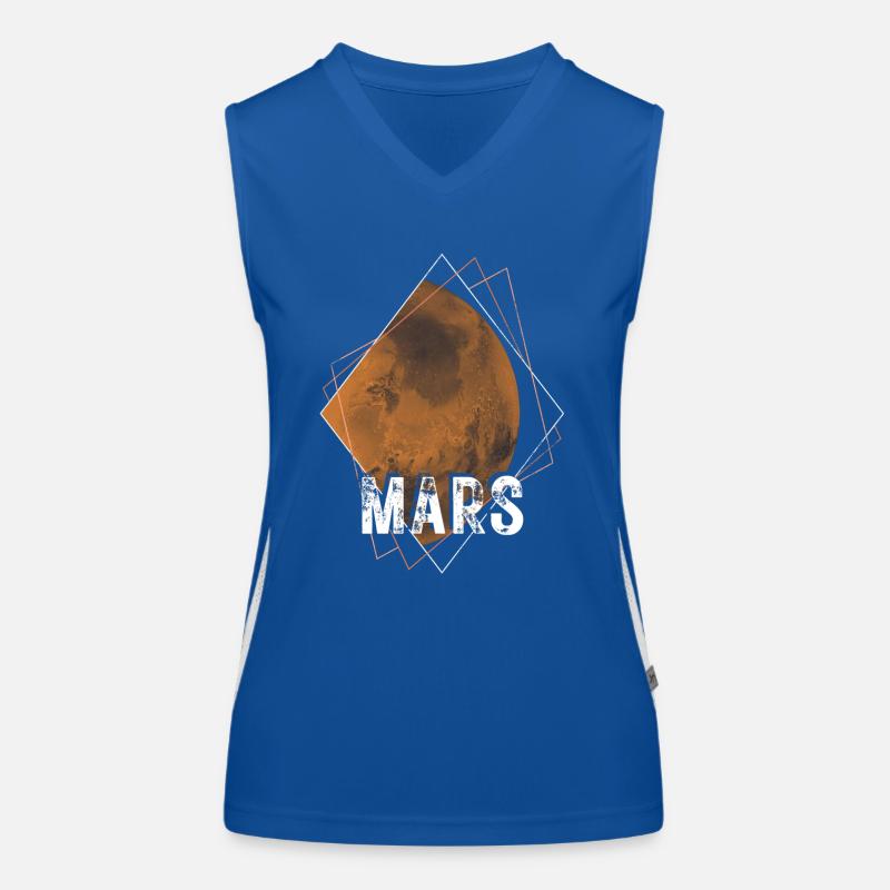 Mars, planète, système solaire Débardeur respirant contrasté Femme