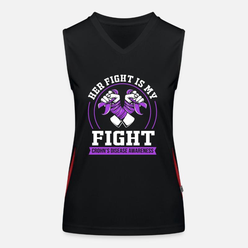 Crohn's disease Women's Functional Contrast Tank Top