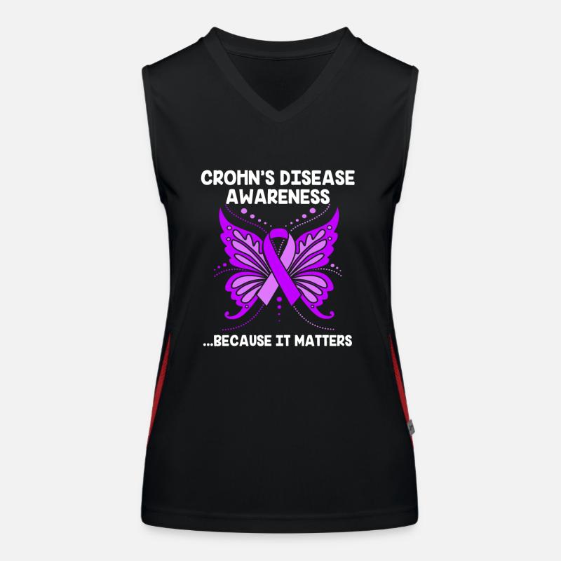 Crohn's disease Women's Functional Contrast Tank Top