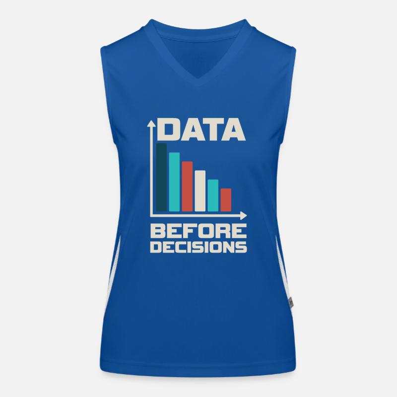 Daten vor Entscheidungsdaten oder nicht Funktionelles Kontrast-Tank Top für Frauen