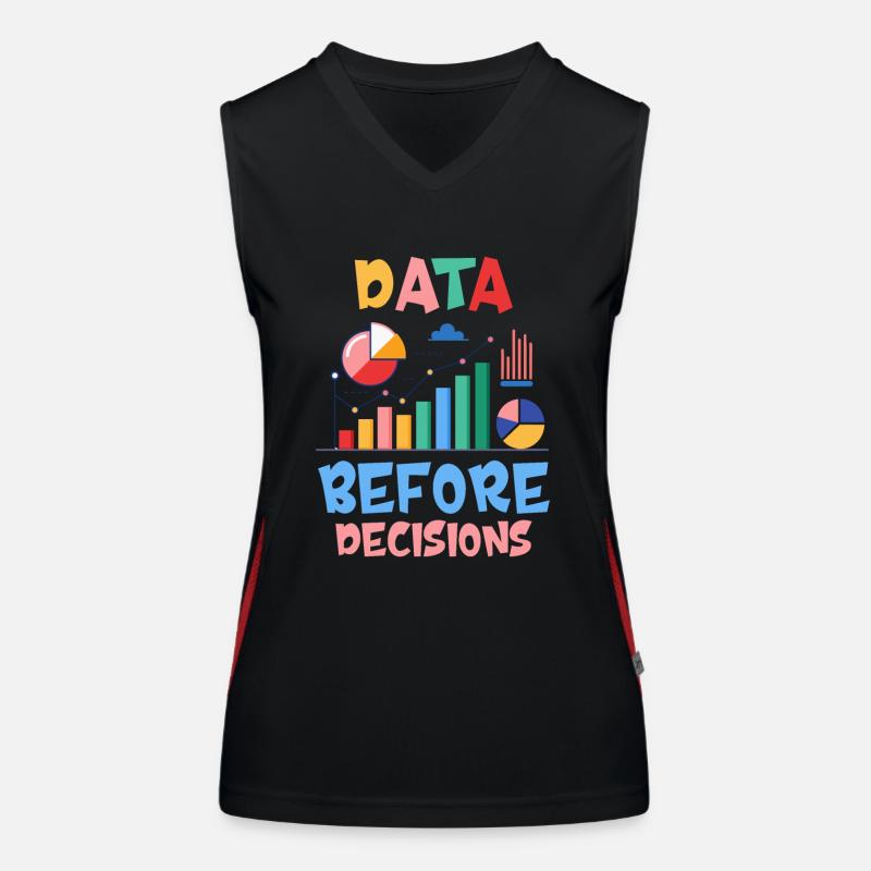 Data Or It Didn't Happen For Student Women's Functional Contrast Tank Top