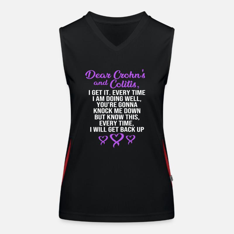 Crohn's disease Women's Functional Contrast Tank Top