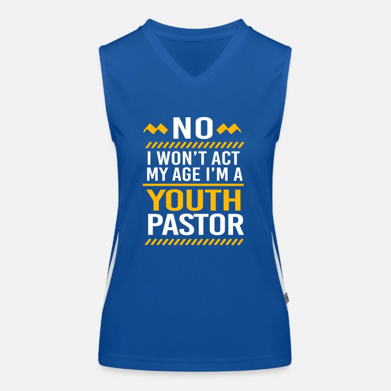 Youth pastor Women's Functional Contrast Tank Top