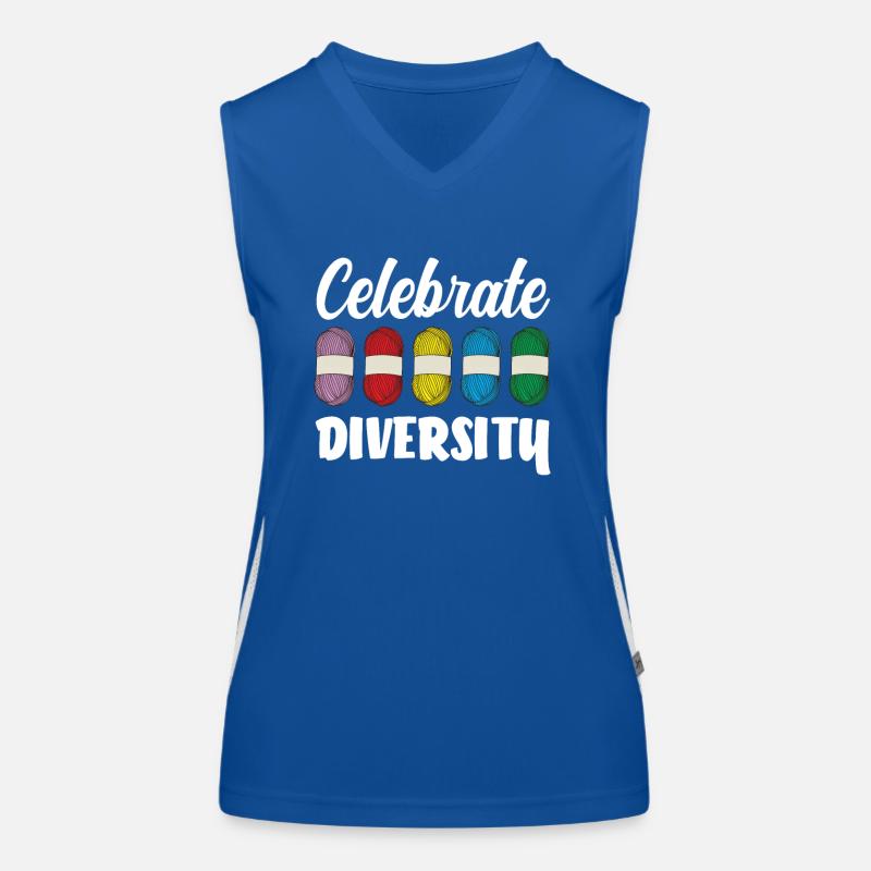Knitting Celebrating Diversity Women's Functional Contrast Tank Top
