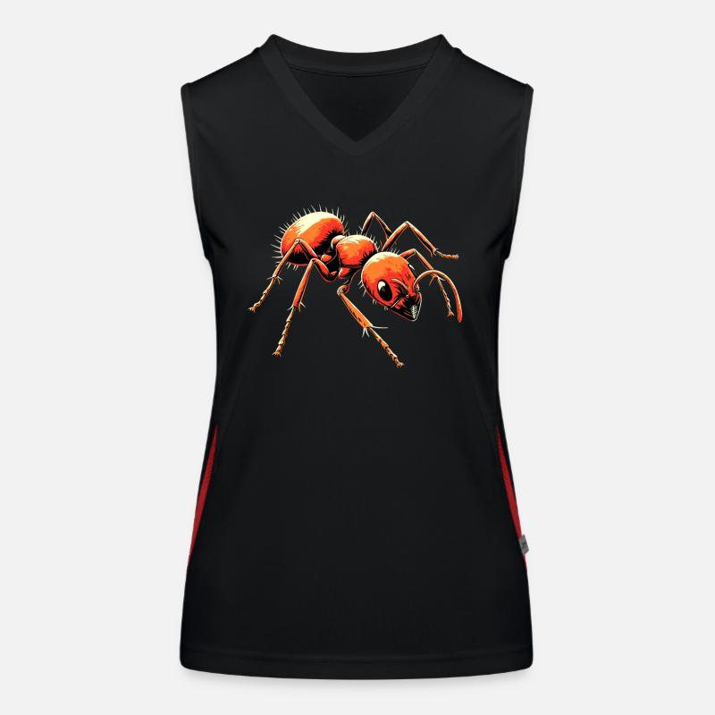 fourmi fourmi de forêt fourmi de feu insecte fourmis mignonnes Débardeur respirant contrasté Femme